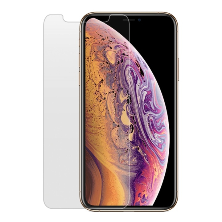 GEAR Glass Prot. Flat Case Friendly 2.5D GOLD iPhone Xs Max/11 Pro Max i gruppen SMARTTELEFON & NETTBRETT / Mobilbeskyttelse / Apple / iPhone XS Max / Skjermbeskyttelse hos TP E-commerce Nordic AB (38-72088)