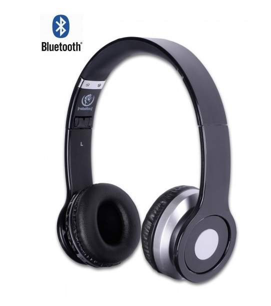 Rebeltec trådlösa hörlurar med Bluetooth, Crystal, svart i gruppen Elektronikk / Lyd & Bilde / Hodetelefoner & Tilbehør / Hodetelefoner hos TP E-commerce Nordic AB (38-72397)