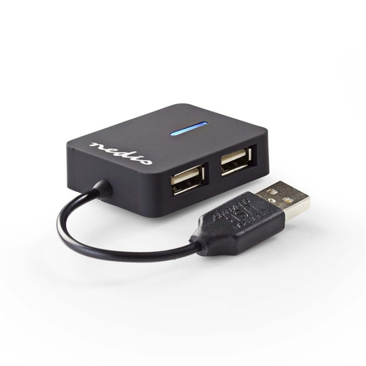 Nedis USB-hub | USB-A Han | 4x USB A Female | 4-Port port(s) | USB 2.0 | USB-Strøm i gruppen Datautstyr / Datamaskin Tilbehør / USB-Hubs hos TP E-commerce Nordic AB (38-72951)