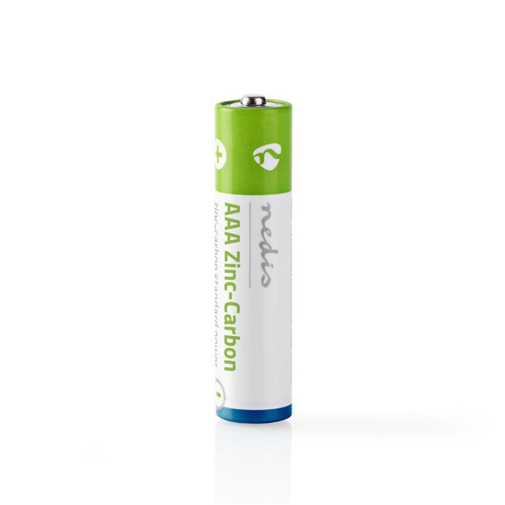 Nedis Sink-karbon Batteri AAA | 1.5 V DC | Sink Karbon | 2-krympepakning | R03 | Ulike enheter | Blå / Grøn / Hvit i gruppen Elektronikk / Batterier & Ladere / Batterier / AAA hos TP E-commerce Nordic AB (38-73001)