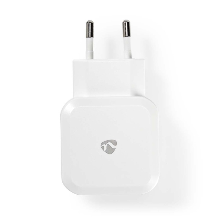 Nedis vegg lader | 24 W | Hurtigladefunksjon | 2x 2.4 A A | Antall utganger: 2 | 2x USB-A | Ingen Kabel Inkludert | Single Voltage Output | Hvit i gruppen SMARTTELEFON & NETTBRETT / Ladere og Kabler / Vegglader / Vegglader USB hos TP E-commerce Nordic AB (38-73063)