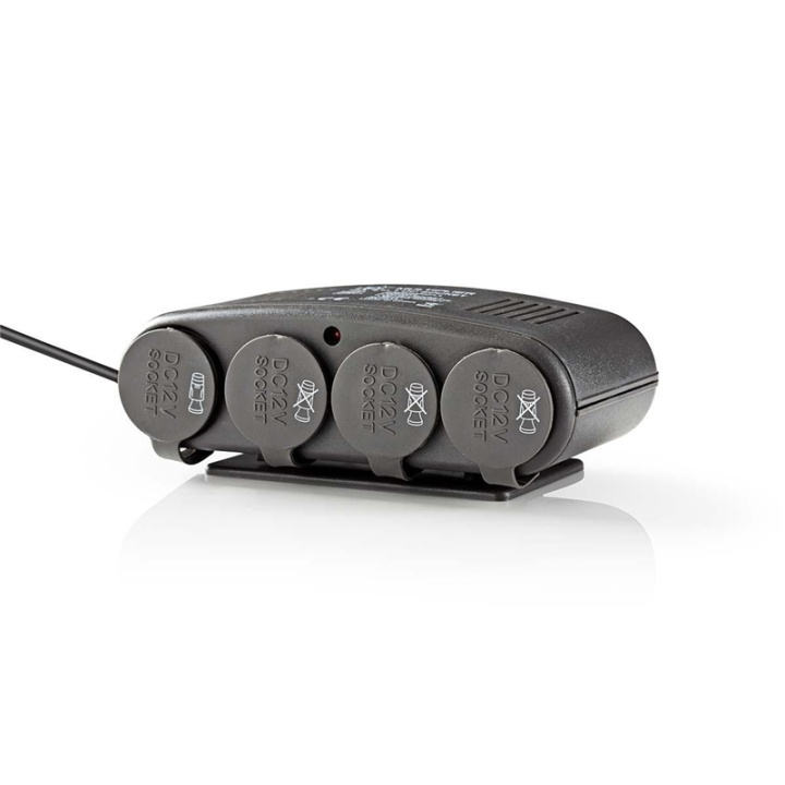 Nedis Universal DC Power Adapter | Biladapter | 120 W | Inngangsspenning: 12 V DC | 12 V DC | Maksimal utgangsstrøm per port: 4.0 A | Sort i gruppen Bil / Tilbehør / Accessories / 12 volt tilbehør hos TP E-commerce Nordic AB (38-73103)