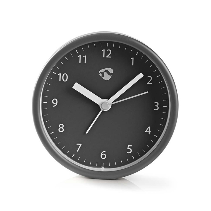 Nedis Analog Desk Alarm Clock | slumrefunksjon | Grå i gruppen HJEM, HUS OG HAGE / Klokker & Teller / Vekkerklokker hos TP E-commerce Nordic AB (38-73400)