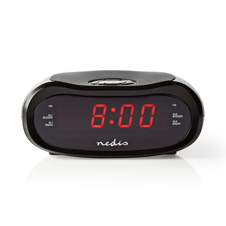 Nedis Digital Alarm Clock Radio | LED Vise | AM / FM | slumrefunksjon | Sleep timer | Antall alarmer: 2 | Sort i gruppen HJEM, HUS OG HAGE / Klokker & Teller / Vekkerklokker hos TP E-commerce Nordic AB (38-73404)
