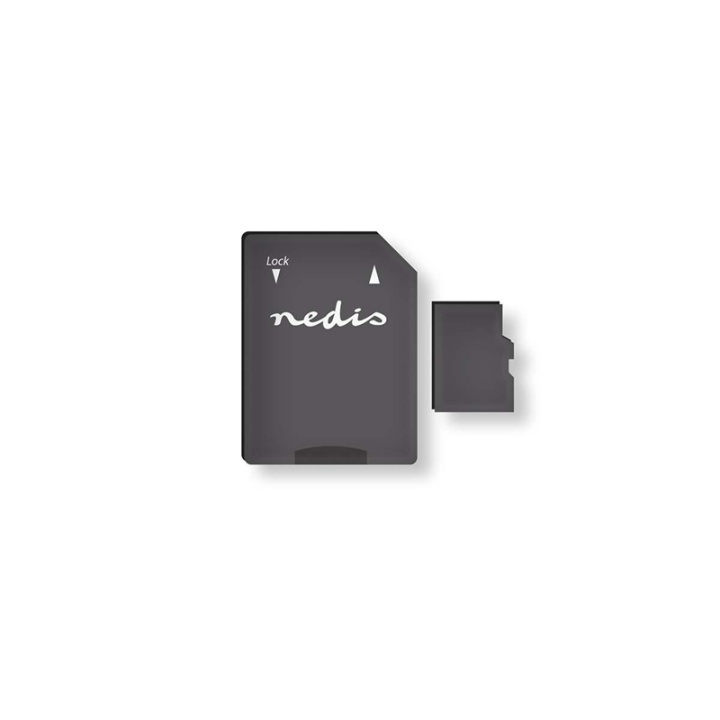 Nedis Minnekort | microSDXC | 64 GB | Skrive hastighet: 90 MB/s | Les hastighet: 45 MB/s | UHS-I | AD adapter inkludert i gruppen Elektronikk / Lagringsmedia / Minnekort / MicroSD/HC/XC hos TP E-commerce Nordic AB (38-73527)