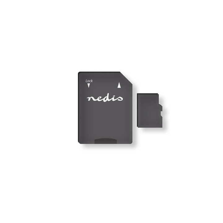 Nedis microSD Minnekort | microSDHC | 32 GB | Skrive hastighet: 90 MB/s | Les hastighet: 45 MB/s | UHS-I | AD adapter inkludert i gruppen Elektronikk / Lagringsmedia / Minnekort / MicroSD/HC/XC hos TP E-commerce Nordic AB (38-73529)