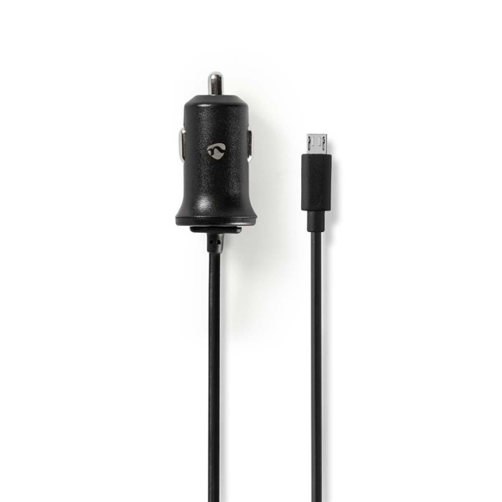 Nedis Billader | 12 W | 1x 2.4 A | Antall utganger: 1 | Micro USB (Fast) Kabel | 1.00 m | Single Voltage Output i gruppen SMARTTELEFON & NETTBRETT / Ladere og Kabler / Billader / Billader microUSB hos TP E-commerce Nordic AB (38-73557)