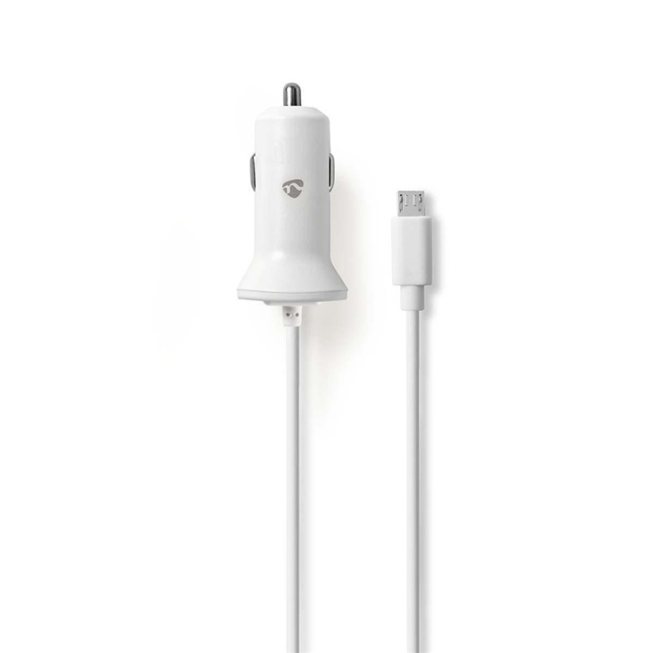 Nedis Billader | 12 W | 1x 2.4 A | Antall utganger: 1 | Micro USB (Fast) Kabel | 1.00 m | Single Voltage Output i gruppen SMARTTELEFON & NETTBRETT / Ladere og Kabler / Billader / Billader microUSB hos TP E-commerce Nordic AB (38-73558)