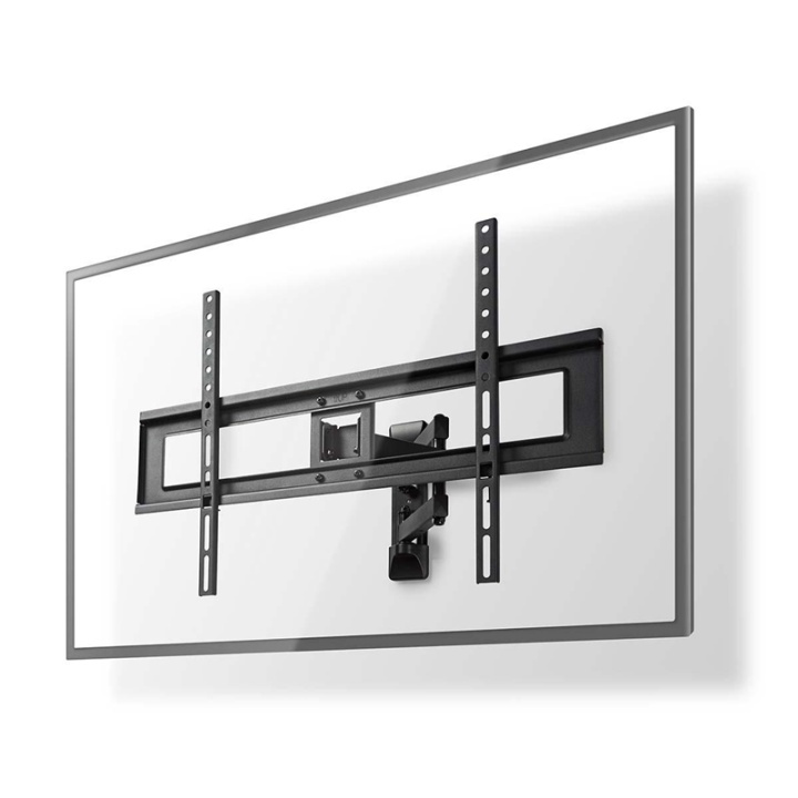 Nedis Full Motion TV Veggfeste | 37 - 70 " | Maximum skjerm vekt: 25 kg | Tiltbar | Roterbar | Minimum vegg avstand: 79 mm | Maksimum vegg avstand: 427 mm | 3 Pivotpunkt(er) | ABS / Stål | Sort