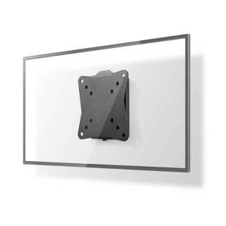 Nedis Fast TV Veggfeste | 13 - 27 " | Maximum skjerm vekt: 30 kg | Minimum vegg avstand: 20 mm | Stål | Sort
