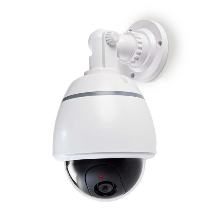 Nedis Dummy Security Camera | Kuppel | Batteri drevet | Innendørs | Hvit i gruppen HJEM, HUS OG HAGE / Alarm, Sikkerhet og overvåking / Overvåkingskameraer / Kamera dummy hos TP E-commerce Nordic AB (38-73681)