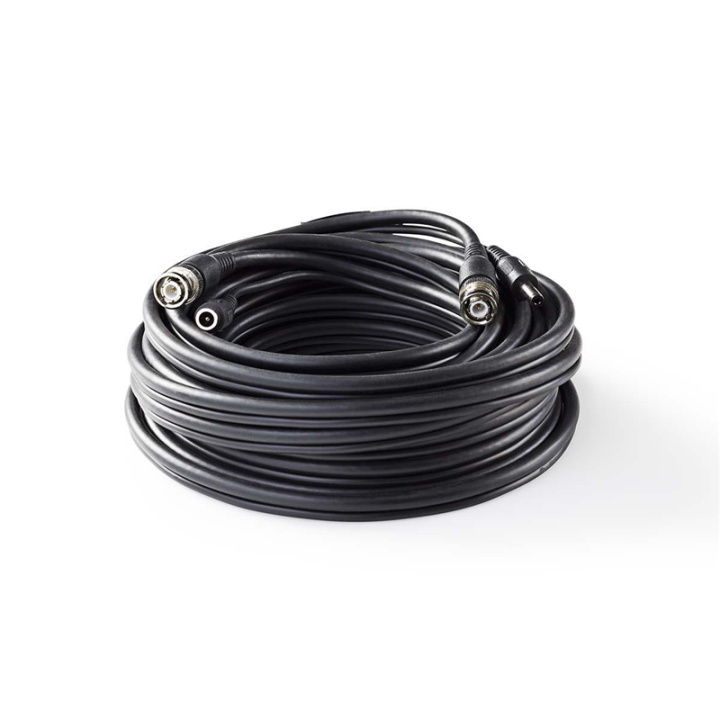 Nedis CCTV Security Cable | BNC / DC | 10.0 m | Rund | PVC | Sort | Gaveeske i gruppen Elektronikk / Lyd & Bilde / TV og tilbehør / Antenner og tilbehør hos TP E-commerce Nordic AB (38-73694)