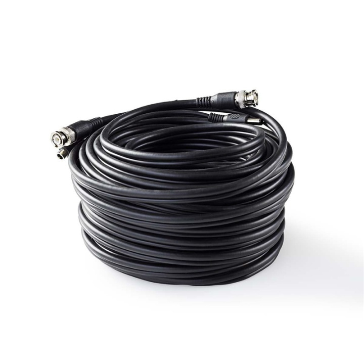 Nedis CCTV Security Cable | BNC / DC | 20.0 m | Rund | PVC | Sort | Gaveeske i gruppen Elektronikk / Lyd & Bilde / TV og tilbehør / Antenner og tilbehør hos TP E-commerce Nordic AB (38-73695)