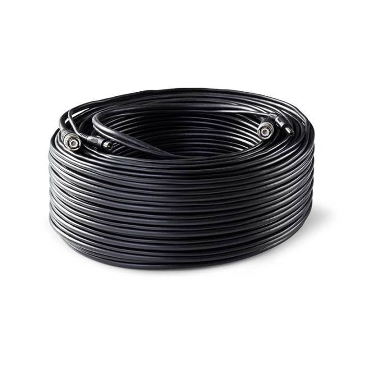 Nedis CCTV Security Cable | BNC / DC | 50.0 m | Rund | PVC | Sort | Gaveeske i gruppen Elektronikk / Lyd & Bilde / TV og tilbehør / Antenner og tilbehør hos TP E-commerce Nordic AB (38-73699)