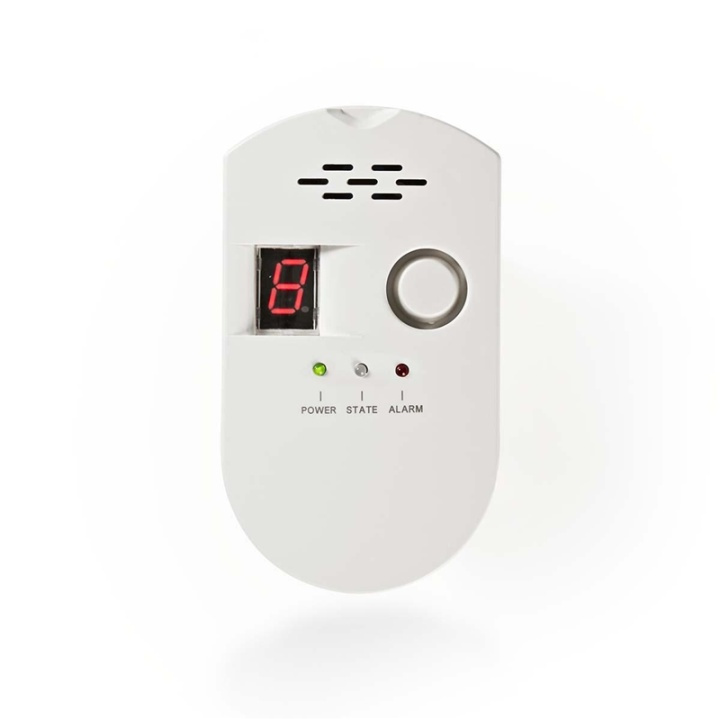 Nedis gass ​​Alarm | Nettstrøm drevet | 85 dB | Hvit i gruppen HJEM, HUS OG HAGE / Alarm, Sikkerhet og overvåking / Brann, røyk, gass / Brannvarslere hos TP E-commerce Nordic AB (38-73741)