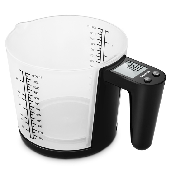 Champion Kjøkkenvekt målekopp 3kg 1200ml KV310 Svart i gruppen HJEM, HUS OG HAGE / Kjøkkenutstyr / Kjøkken Scales hos TP E-commerce Nordic AB (38-74031)