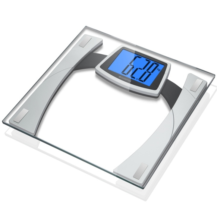 Champion Personvekt XL Display Glass PV210 Sølv/Svart i gruppen HELSE OG SKJØNNHET / Helsepleie / Personvekter hos TP E-commerce Nordic AB (38-74033)