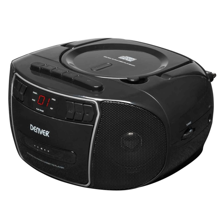 Denver Ghettoblaster med FM/CD/KASSETT i gruppen Elektronikk / Lyd & Bilde / Hjemmekino, HiFi og bærbar / Bærbar musikkspiller / CD-Spillere hos TP E-commerce Nordic AB (38-74091)