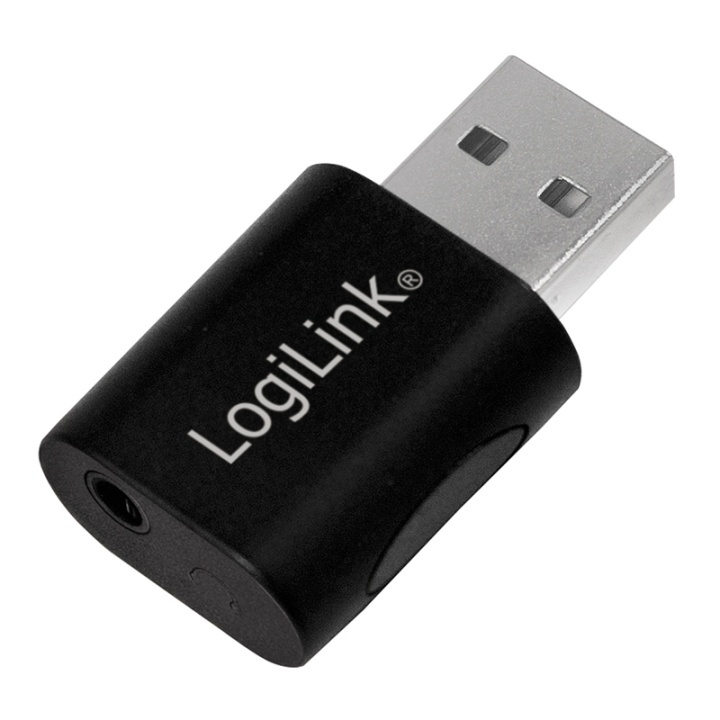 LogiLink USB-ljudkort 3,5mm-uttag i gruppen Datautstyr / Datamaskin Tilbehør / Eksterne lydkort hos TP E-commerce Nordic AB (38-74252)