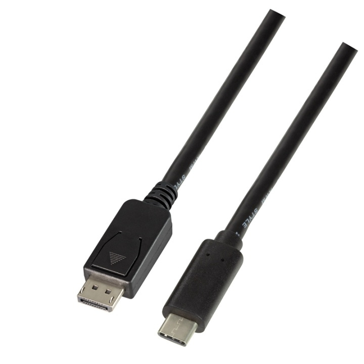 LogiLink USB-C -> DisplayPort 1.2 1,8m i gruppen Datautstyr / Kabler og adaptere / DisplayPort / Kabler hos TP E-commerce Nordic AB (38-74256)