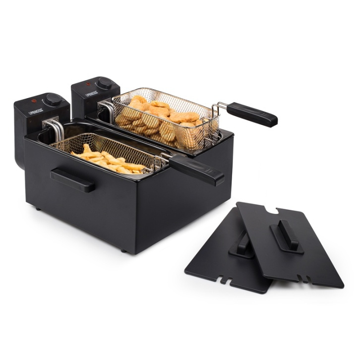 Princess Frityrgryte Double 2x3L 2x1800W Svart i gruppen HJEM, HUS OG HAGE / Husholdningsapparater / Airfryers og frityrkokere hos TP E-commerce Nordic AB (38-74329)