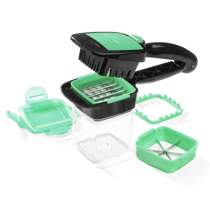 Tvins Nicer Dicer Quick (grønn) i gruppen HJEM, HUS OG HAGE / Kjøkkenutstyr / Annet kjøkkenutstyr hos TP E-commerce Nordic AB (38-74390)