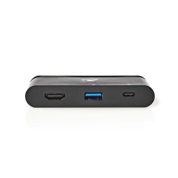 Nedis USB Multi-Port Adapter | USB 3.2 Gen 1 | USB-C™ Hann | HDMI™ Hun / USB-A Hun / USB-C™ Hunn | Rund | Nikkel belagt | Sort | Vindusboks med Euro Lock i gruppen Datautstyr / Datamaskin Tilbehør / USB-Hubs hos TP E-commerce Nordic AB (38-74445)