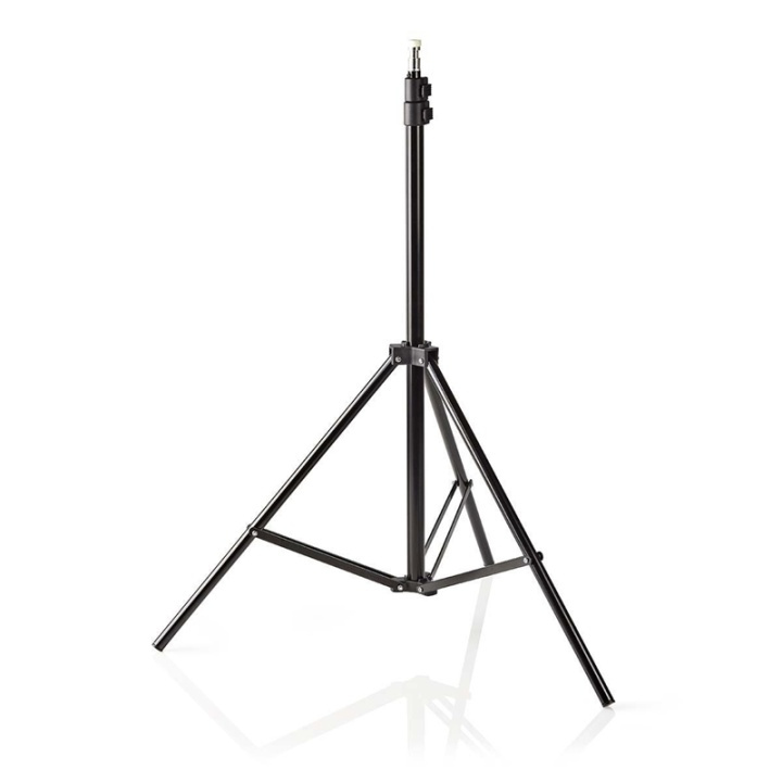 Photo Studio Lys Stand | Maksimal lastekapasitet: 2.5 kg | Maksimal arbeidshøyde: 200 cm | 3 Segmenter | Reiseveske inkludert | Stål | Sort i gruppen Elektronikk / Foto og video / Fotograferingsutstyr / Annet hos TP E-commerce Nordic AB (38-74532)