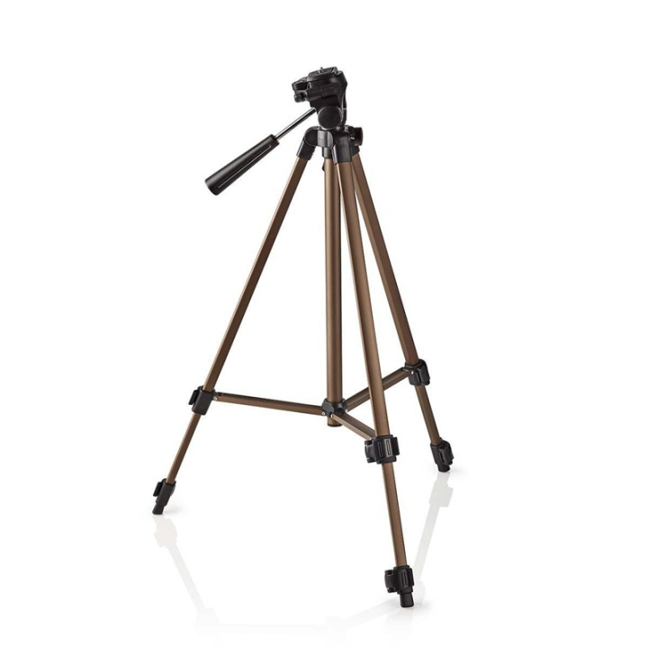 Stativ | Panorering og vipping | Maks 2 kg | 127 cm | Bronse i gruppen Elektronikk / Foto og video / Fotograferingsutstyr / Stativer hos TP E-commerce Nordic AB (38-74537)