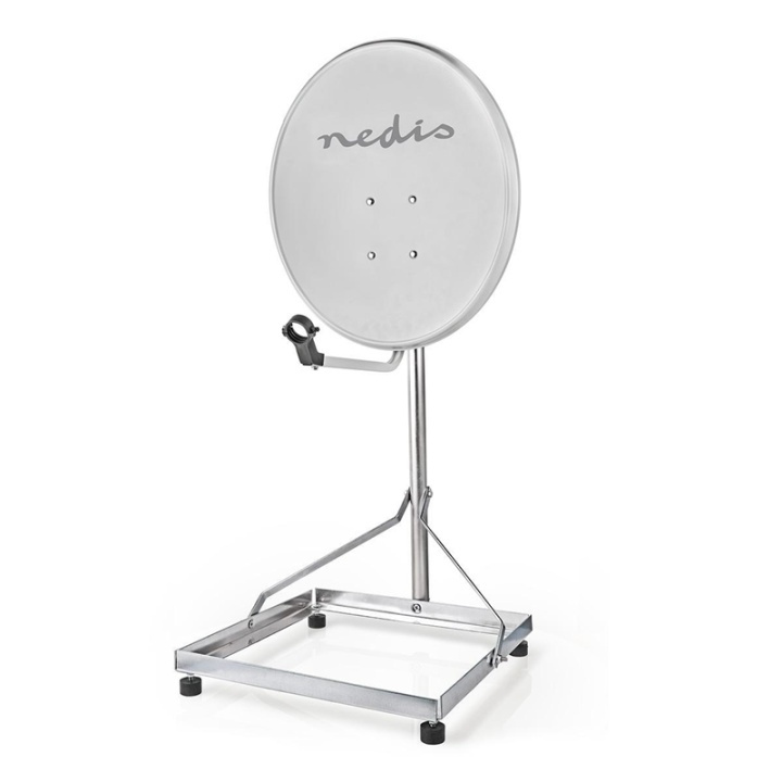 Nedis Satellitt Balkong Stand | mast lengde: 1.00 m | Maksimum oppvaskstørrelse: 90.0 cm | Bunnplatens størrelse: 1 x 50 x 50 cm | Stål | Sølv