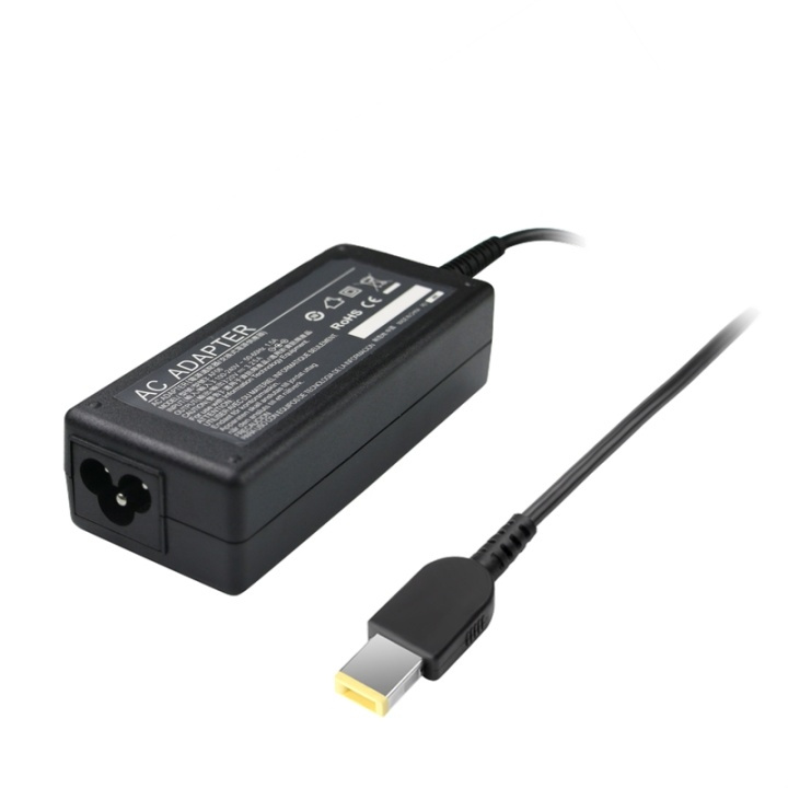 Power adapter for Lenovo T570/T470/L470, 65W, 3,25A, black i gruppen Datautstyr / Bærbare datamaskiner og tilbehør / Lader / Vegglader / IBM/Lenovo hos TP E-commerce Nordic AB (38-74771)