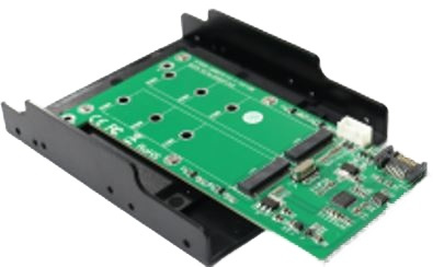 SATA TIL 2xM.2 SATA SSD-omformer med brettdesign Støtte for M.2 (NGFF) SA i gruppen Datautstyr / PC-Komponenter / Harddisker / Adaptere og tilbehør hos TP E-commerce Nordic AB (38-74778)