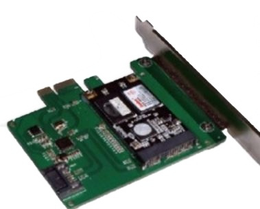 mSATA SSD PCIe expansion card, 6 Gbps, green i gruppen Datautstyr / PC-Komponenter / Harddisker / Adaptere og tilbehør hos TP E-commerce Nordic AB (38-74783)