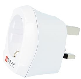 SKROSS Grounded Europe to UK travel adapter, 15A, 110-125V, white i gruppen HJEM, HUS OG HAGE / El og belysning / Reiseadaptere hos TP E-commerce Nordic AB (38-74895)