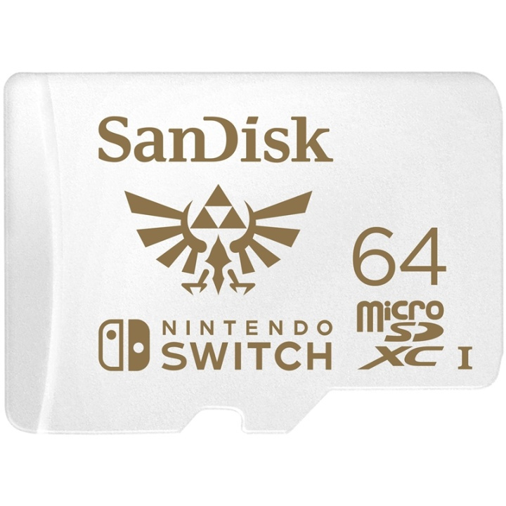 SanDisk MicroSDXC Nintendo Switch 64GB UHS-I, 100/60 i gruppen Elektronikk / Lagringsmedia / Minnekort / MicroSD/HC/XC hos TP E-commerce Nordic AB (38-74987)