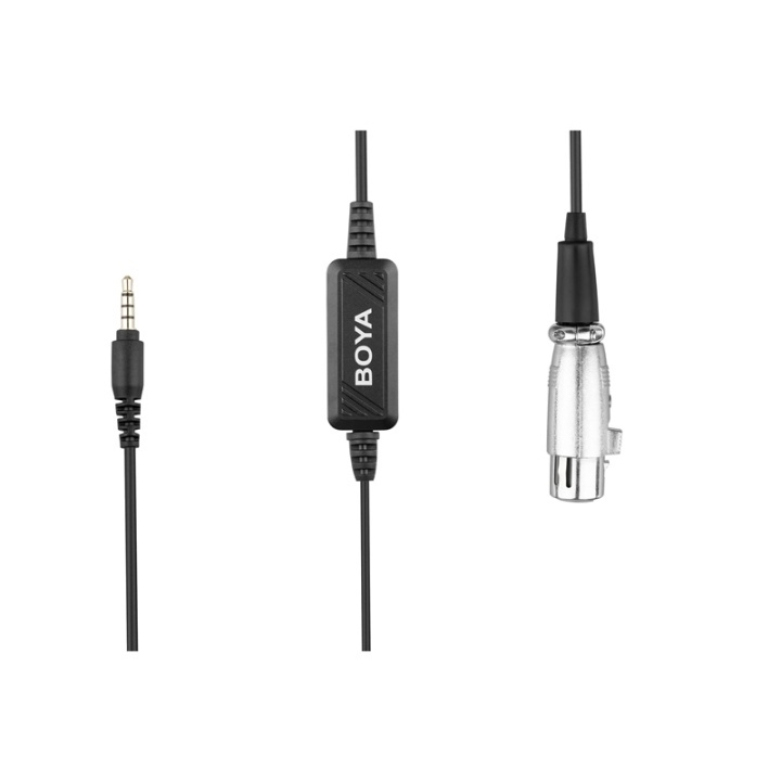 BOYA Mikrofonadapter BY-BCA6 XLR-3,5mm TRRS i gruppen Elektronikk / Lyd & Bilde / Håndholdte mikrofoner hos TP E-commerce Nordic AB (38-75007)