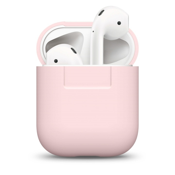Elago Etui for Airpod Silikon Rosa i gruppen Elektronikk / Lyd & Bilde / Hodetelefoner & Tilbehør / Tilbehør hos TP E-commerce Nordic AB (38-75022)