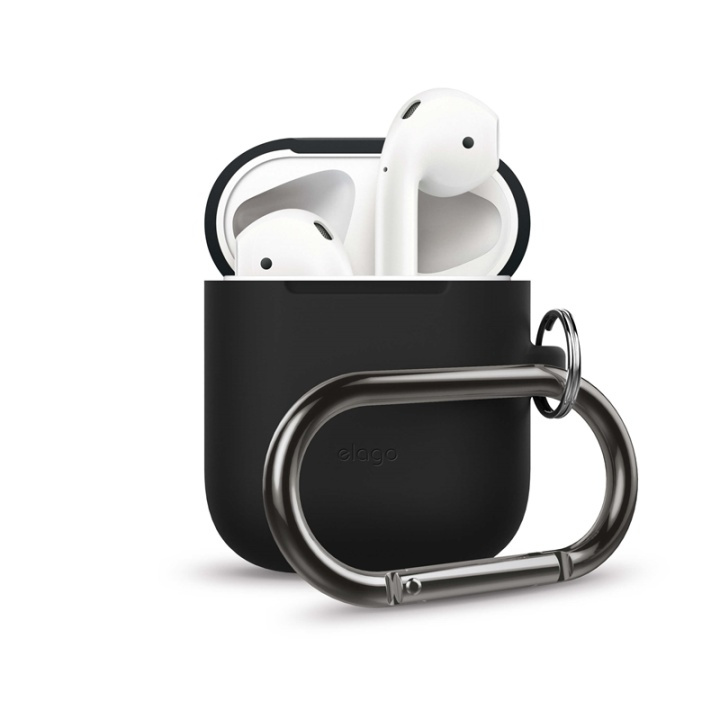 Elago Etui for Airpod med Hengekrok Svart i gruppen Elektronikk / Lyd & Bilde / Hodetelefoner & Tilbehør / Tilbehør hos TP E-commerce Nordic AB (38-75024)