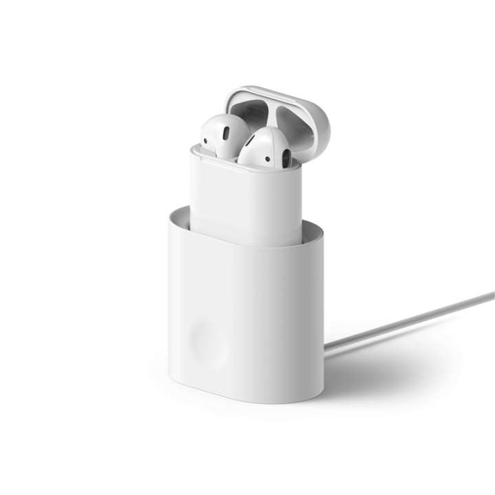 Elago Ladestativ for Airpod Hvit i gruppen Elektronikk / Lyd & Bilde / Hodetelefoner & Tilbehør / Tilbehør hos TP E-commerce Nordic AB (38-75032)