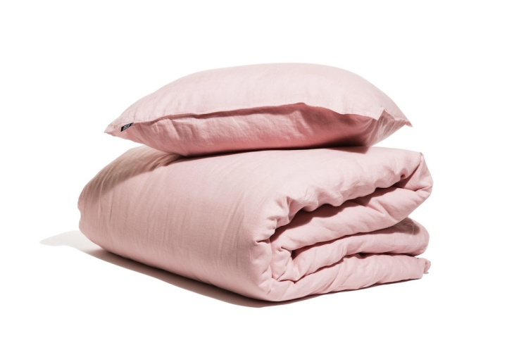 Kosta Linnewäfveri Linus Sengesett Kingsize 230X220, Rosa i gruppen HJEM, HUS OG HAGE / Innredning / Sengetøy hos TP E-commerce Nordic AB (38-75222-RO)
