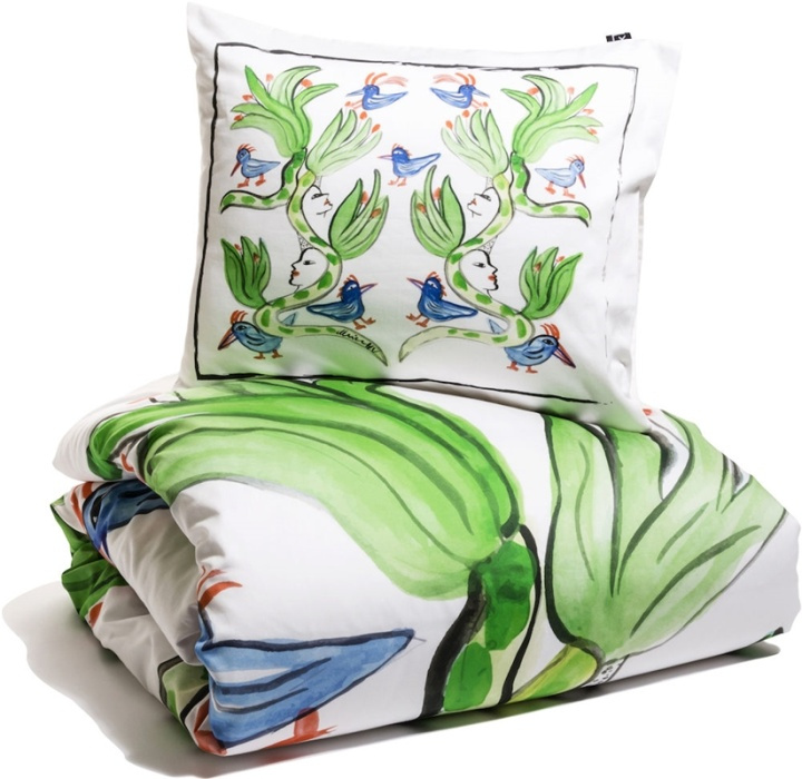 Kosta Linnewäfveri Birdsong Sengesett Satin White 150X210 i gruppen HJEM, HUS OG HAGE / Innredning / Sengetøy hos TP E-commerce Nordic AB (38-75225)