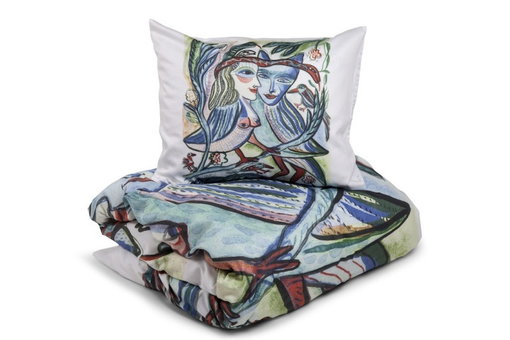 Kosta Linnewäfveri Turtle Doves Putetrekk Hvit 50X60 i gruppen HJEM, HUS OG HAGE / Innredning / Sengetøy hos TP E-commerce Nordic AB (38-75243)