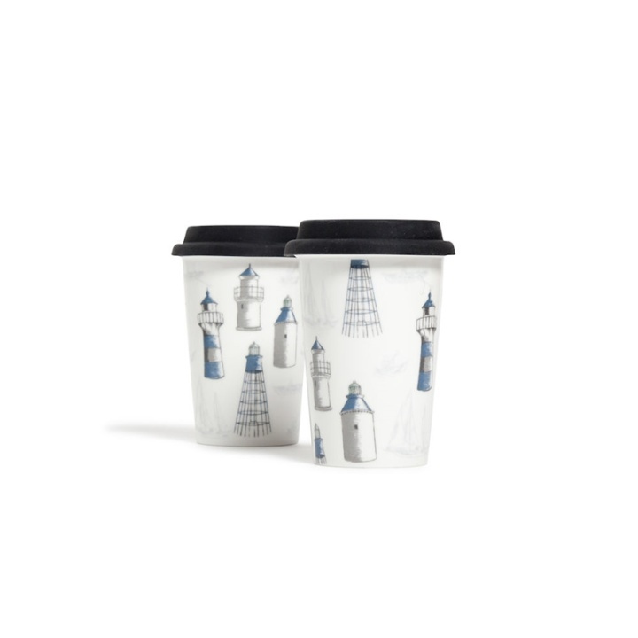 Lord Nelson Victory 2-pakning krus Lighthouses Hvit i gruppen HJEM, HUS OG HAGE / Kjøkkenutstyr / Annet kjøkkenutstyr hos TP E-commerce Nordic AB (38-75377)