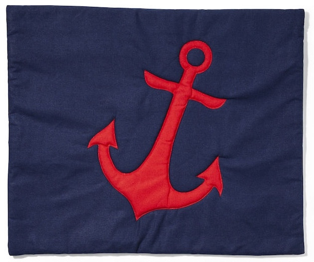 Lord Nelson Victory Pute C Quiltet anker rød i gruppen HJEM, HUS OG HAGE / Innredning / Sengetøy hos TP E-commerce Nordic AB (38-75381-ROE)
