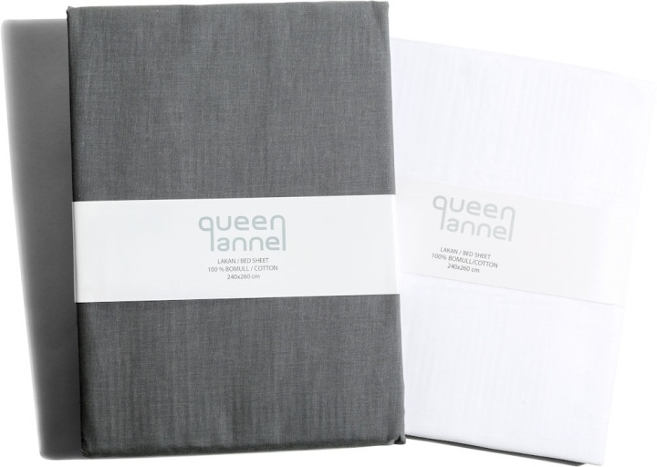 Queen Anne Passepartoutlaken Hvit 160x200cm i gruppen HJEM, HUS OG HAGE / Innredning / Sengetøy hos TP E-commerce Nordic AB (38-75524-VI)