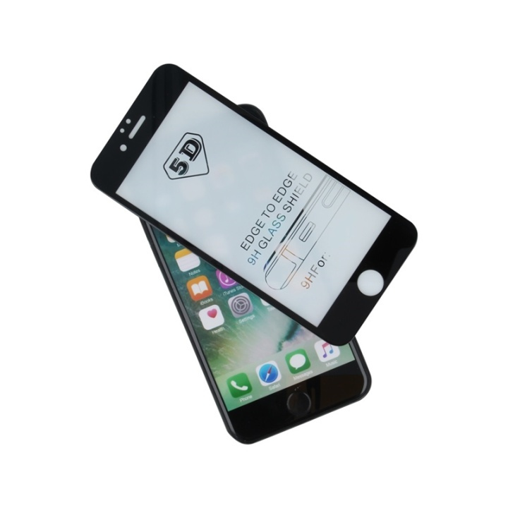 skjermbeskytter i 5D herdet glass til Samsung S9 Plus G965 - svart ramme i gruppen SMARTTELEFON & NETTBRETT / Mobilbeskyttelse / Samsung hos TP E-commerce Nordic AB (38-75657)