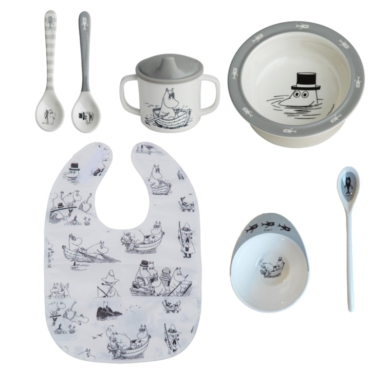 Rätt Start Mummi-spisesett grå i gruppen LEKER, BARN OG BABY / Spise & drikke / Barneserviser hos TP E-commerce Nordic AB (38-76059)