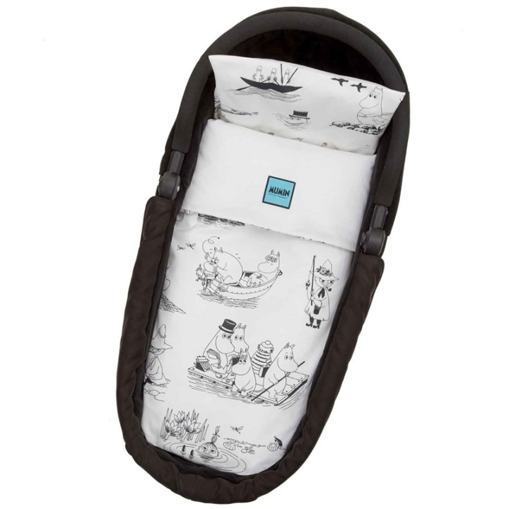 Rätt Start Mumin Vann & Bad dynetrekk Wagon i gruppen LEKER, BARN OG BABY / Barnetekstiler / Sengetøy / Sengetøy for vogn hos TP E-commerce Nordic AB (38-76088)