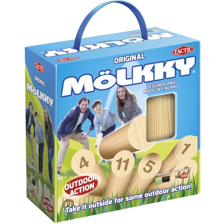 Tactic Mölkky i en pappeske i gruppen LEKER, BARN OG BABY / Spill / Utespill hos TP E-commerce Nordic AB (38-76185)