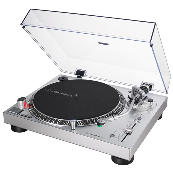 Audio-Technica Platespiller med direktedrift manuell Silver i gruppen Elektronikk / Lyd & Bilde / Hjemmekino, HiFi og bærbar / Kompakt Stereo & Platespillere hos TP E-commerce Nordic AB (38-76704)